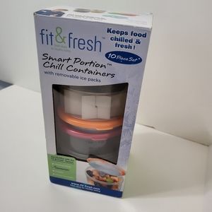 Fit and Fresh, NIB, 10 piece Small Portion Chill Container Set